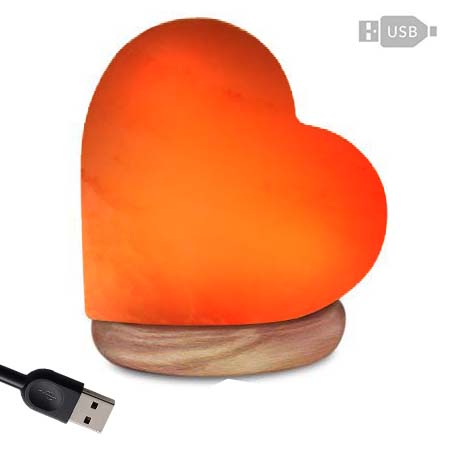 LAMPADA DI SALE USB NATURALE ( GR. 500 ) – Cuore d'oriente